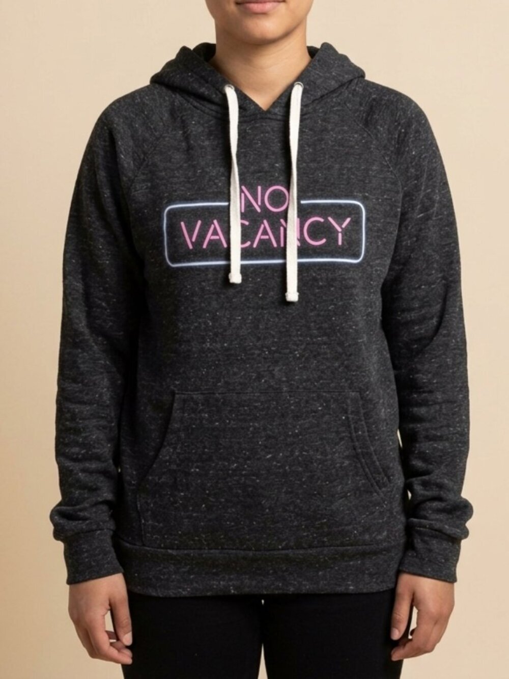 ⭐️ 5 for 20$! ⭐️ “No Vacancy” Grey Hoodie with Neon Logo